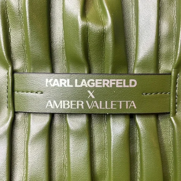 Karl Lagerfeld x Amber Valletta Cactus Vegan Leather Shoulder Bag 🌵 - Picture 13 of 16